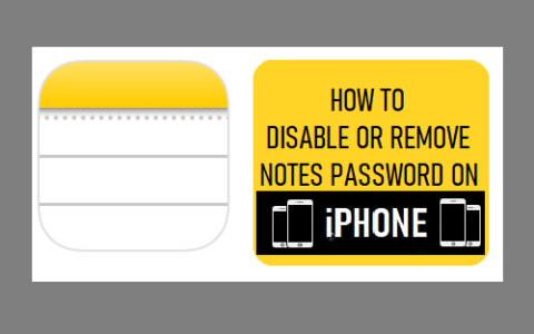 如何在iPhone上删除或禁用Notes[备忘录]密码