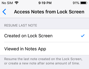 恢复在 iPhone 锁定屏幕上创建的最后一个笔记