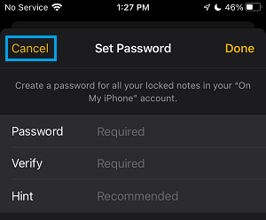 在 iPhone 上取消备忘录密码