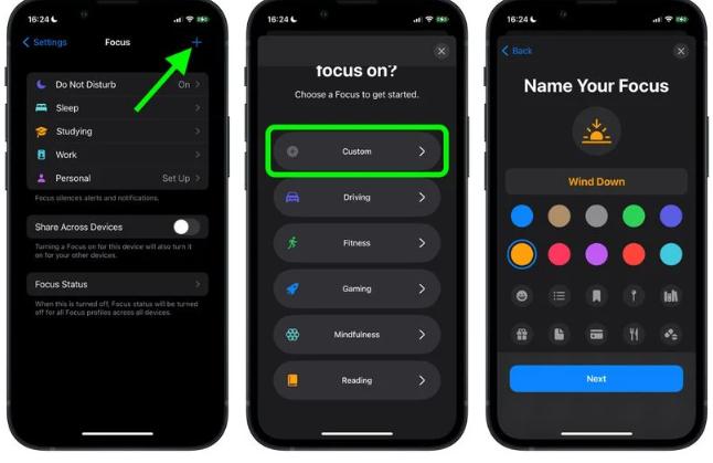 iPhone如何在专注模式自定义锁定屏幕（iOS16）