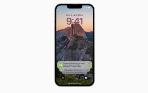 苹果iOS16如何更改锁定屏幕上的通知布局