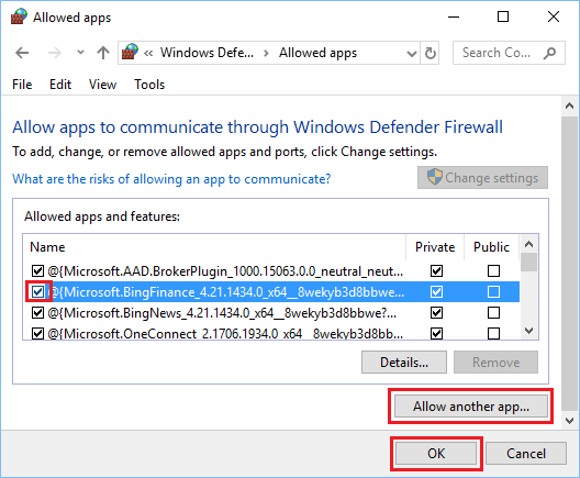 在 Windows Defender 防火墙中允许或禁止程序