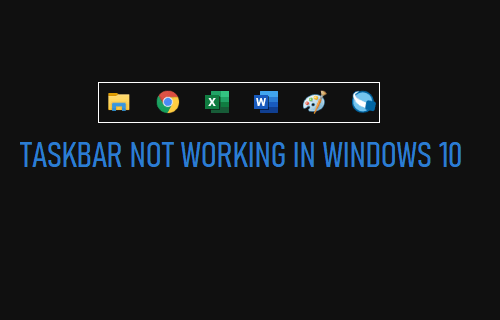 任务栏在 Windows 10 中不起作用
