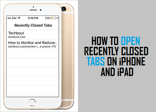 在 iPhone 和 iPad 上打开最近关闭的标签页