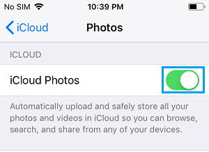 在 iPhone 上启用 iCloud 照片