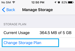 更改 iPhone 上的 iCloud 存储计划选项