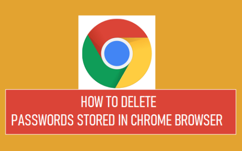 如何删除存储在Chrome浏览器中的密码