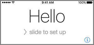 iPhone 设置 Hello 屏幕