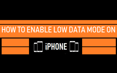 如何在苹果iPhone上启用低数据模式