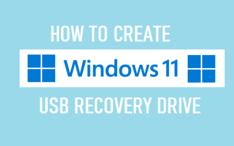 如何创建Win11 USB恢复驱动器，重新安装系统