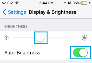 在 iPhone 上启用自动亮度
