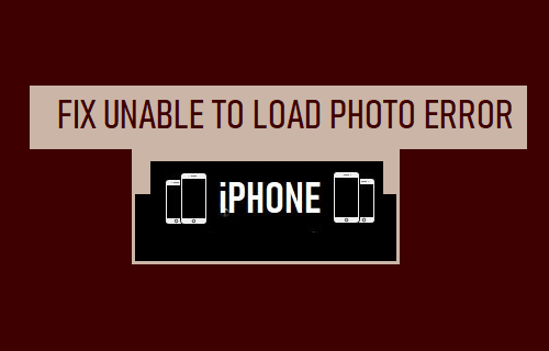 iPhone 上的“无法加载照片”错误