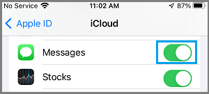 在 Mac 上启用 iCloud 信息