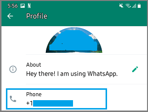 您在 WhatsApp 中的电话号码