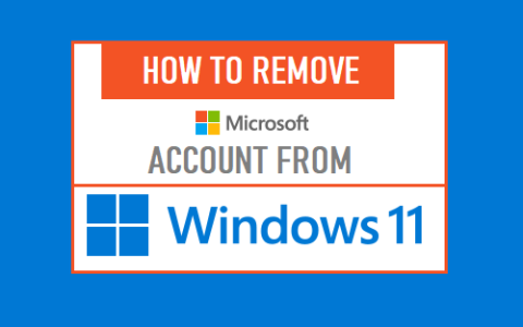 如何从Windows11中删除Microsoft帐户（电脑登录账户）