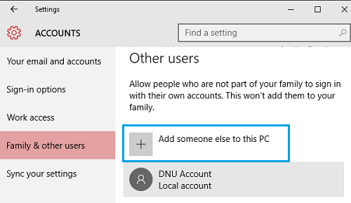 将用户帐户添加到 Windows PC