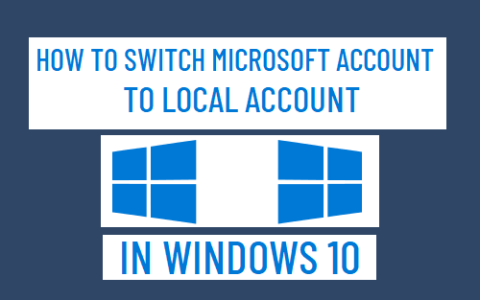 如何在Win10中将Microsoft帐户切换到本地