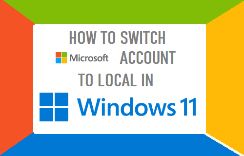 在 Windows 11 中将 Microsoft 帐户切换为本地