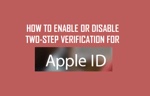 为 Apple ID 启用或禁用双因素身份验证