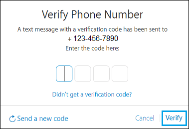 验证用于 Apple ID 两步验证的电话号码
