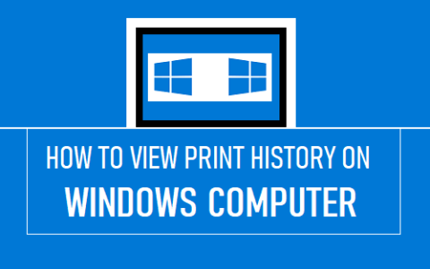 如何在Windows计算机上查看打印历史记录