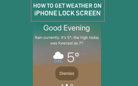 如何在苹果手机锁定屏幕上获取天气警报