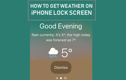 在 iPhone 锁定屏幕上获取天气