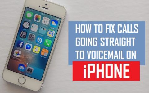 iPhone上的电话直接转到语音信箱：如何修复？
