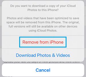 从 iPhone 中删除 iCloud 照片