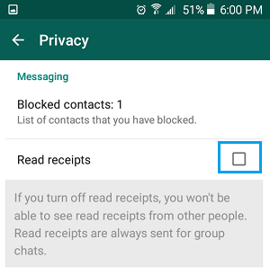 禁用 WhatsApp 阅读回执
