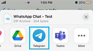 将 WhatsApp 聊天转移到 Telegram