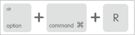 Mac 上的选项命令 R 键