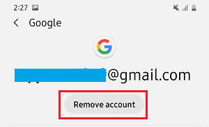 从 Android 手机中删除 Gmail 帐户