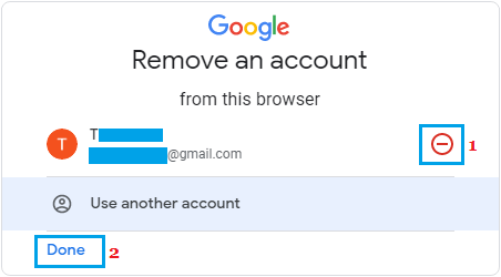 从计算机上的浏览器中删除 Gmail 帐户