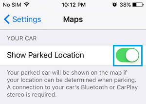 在 iPhone 中显示停放的汽车位置