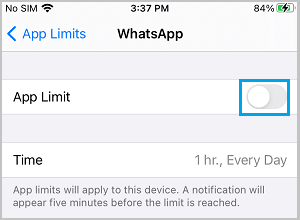 在 iPhone 上禁用 WhatsApp 的屏幕时间限制