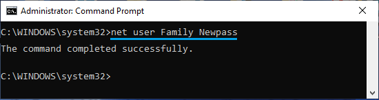 使用命令提示符更改 Windows 密码