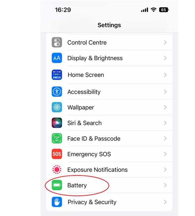 苹果手机怎么显示剩余电量百分比（iOS16设置教程）