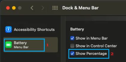 在 Mac 上显示电池百分比
