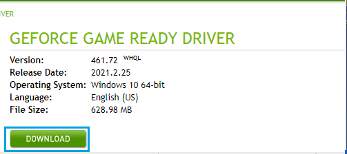 下载 Game Ready GeForce 驱动程序