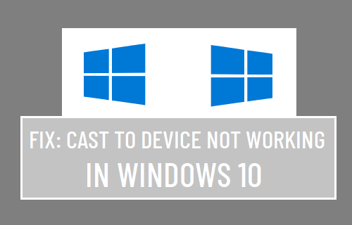 投射到 Windows 10 中不工作的设备