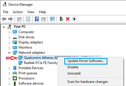 在 Windows PC 上更新网络驱动程序