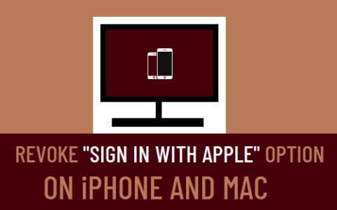 撤销iPhone和Mac上的“使用Apple登录”选项