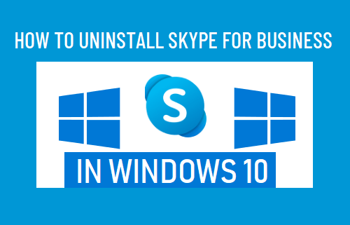 在 Windows 10 中卸载 Skype for Business
