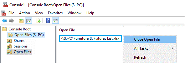 远程关闭另一台计算机上打开的 Excel 文件