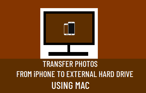 使用 Mac 将照片从 iPhone 传输到外部硬盘驱动器