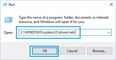在 Windows 10 中打开主机文件位置
