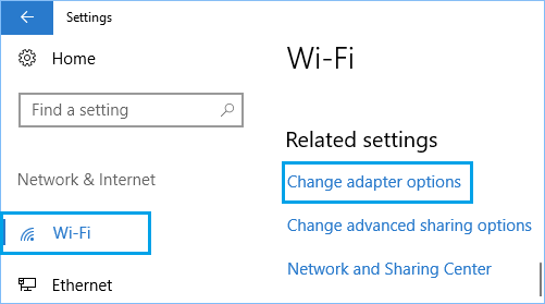 在 Windows PC 上更改网络适配器选项