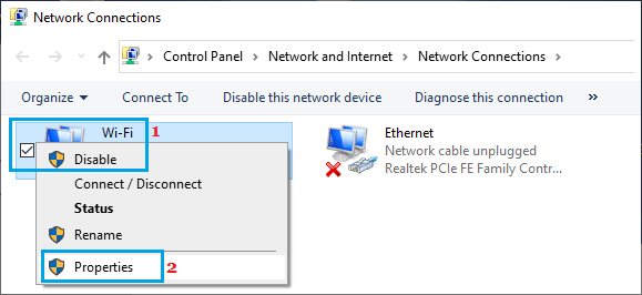 在 Windows PC 上打开 WiFi 网络属性