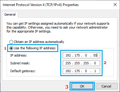 在 Windows PC 上更改 IPV4 地址